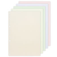 マルマン B5 ルーズリーフ 5mm方眼罫 60枚 くすみカラーアソート L1232-99 1冊