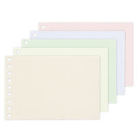 マルマン ミニサイズ ルーズリーフ 5mm方眼罫 100枚 くすみカラーアソート L1445-99 1冊