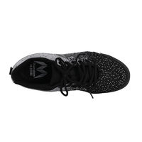 【セーフティーシューズ】 丸五 MANDOM 作業靴 鋼製先芯入り マンダムニット 26.5cm グレー/ブラック #001 1足