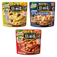 【選べる大容量セット】味の素　クノール ポタージュで食べる豆と野菜　3種アソートセット　1セット（21食：3種×各7食）