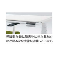 【組立設置込】コクヨ 昇降デスク シークエンス ウィング机 幅1750mm オーク×黒 DSE-LWF1808B-6AP13 1台（直送品）