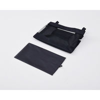 YAMAZEN 【荷物置き】スタッキングできるメッシュバスケット M 折りたたみ ブラック HTB-2M(BK) 1個