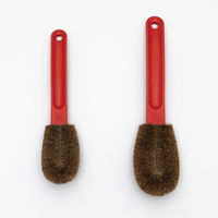 亀の子束子 柄付きたわし 亀の子ジャンプ（ふつう）便利な柄付き タワシ イエロー 1個 亀の子束子西尾商店