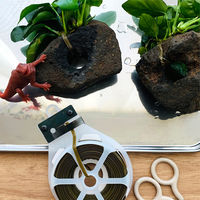 【ビニタイ】 共和 PVC園芸用ビニタイ ハンディカッター付 オリーブドラブ（コチョウラン用） QC-038-109 1巻