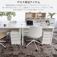 PREDONA(プレドナ) デスク  平机 木幕板 幅1200×奥行600×高さ720mm 天板リリーホワイト/脚ホワイト 1台