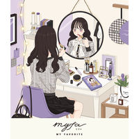 myfa（ミファ）デコレーションポーチ ミニ ライラックパープル 1セット（4個） LIHIT LAB.（リヒトラブ）