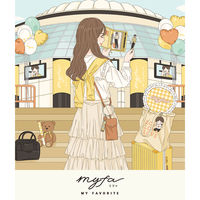 myfa（ミファ）ファスナーポケットリフィル ミニ 6穴 2枚入 1セット（10袋） LIHIT LAB.（リヒトラブ）