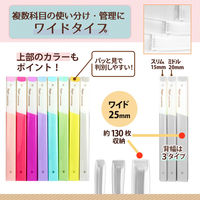 プラス ルーズリーフバインダー パスティ ワイドB5 バニラホワイト 白 98817 2冊