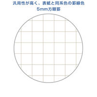 オキナ プロジェクトカラーパッド A4ハーフ 50枚 ドライモス 5mm方眼罫 PH4041 3冊
