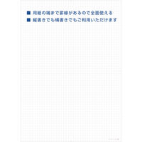 オキナ プロジェクトカラーパッド A4 50枚 ライラック 5mm方眼罫 PH1501 1冊