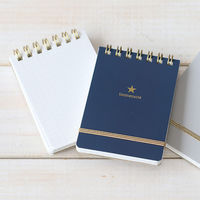 ラボクリップ メモ A7 5ミリ方眼 カミーユ ネイビー 5冊 CMME02-NV