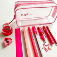 Kept クリアペンポーチ ホワイト 白 筆箱 KPF902W レイメイ藤井