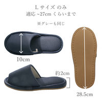 ストロング 業務用 洗えるメンズメッシュスリッパ グレー 10-4-846 1セット(1足×3)