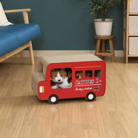 不二貿易 猫の爪とぎ ロンドンバス 54226 1箱(2個入)（直送品）