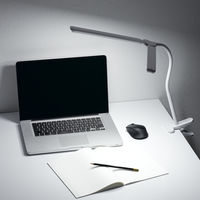 クリップライト LED2灯クリップライト 調光機能付き YAZAWA CLL13D01WH 1個