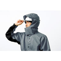 【レインウェア】 カジメイク レインスーツエボリューション ヘルメット対応 チャコールG M 7521 1着