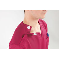 フィード FEEDデイリースクラブ バックポケット付(男女兼用)FSC014/ワイン/M 5005607 1枚　スクラブ（直送品）