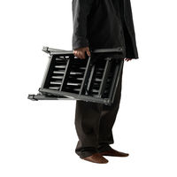 天馬 アルミ作業台3段レッド 812004240 1個