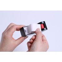 エイジ化成 簡単にめくれる付箋ケース 中 黒 FU-M-BK 1個