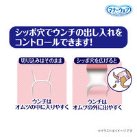 マナーウェア 長時間快適オムツ 女の子用 最小～小型犬用 SS 34枚入 1袋 ユニ・チャーム