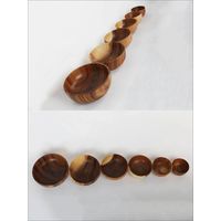 S'more（スモア）ソウシジュ木から作られた木目が綺麗なサラダボウル 10×6cm 1個