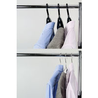 丈夫でサビにくい ステンレスハンガー 外干し・収納用 シルバー 1パック（3本組） サワフジ