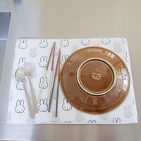 WH顔だけミッフィー マイクロファイバー 吸水水切りマット 30×40cm ホワイト 1枚 オカトー