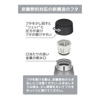 【セール】サーモス（THERMOS） 保冷炭酸飲料ボトル 500ml シルバー FJK-500 SL 1個
