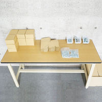 【軒先渡し】北島 作業台 300kg ポリエステル 幅1500×奥行600×高さ740mm ベージュ 59810125423 1台（直送品）