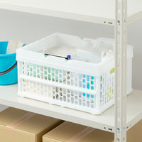 「現場のチカラ」 ハンドル付 折りたたみメッシュコンテナ 30L W 1個  オリジナル