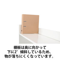 プラス デスクシェルフ ホワイト 幅1400mm用 1台(2梱包)