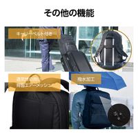 ビジネスバッグ リュック 20L 撥水加工 15.6インチノートPC 収納可 ブラック BM-BPSDBK エレコム 1個
