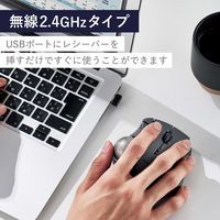 トラックボール マウス ワイヤレス 無線 IST 5ボタン 人工ルビーユニット 黒 M-IT10DRABK エレコム 1個（直送品）