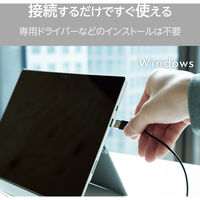 有線 キーボード メンブレン テンキーレス コンパクト 抗菌 ブラック TK-CM10UMKBK エレコム 1個（直送品）