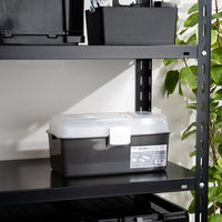 JEJアステージ オールインボックスダブルトレー スモーク 1個