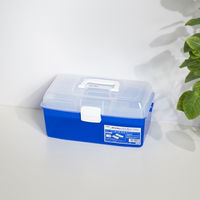 JEJアステージ オールインボックスダブルトレー ブルー 1個