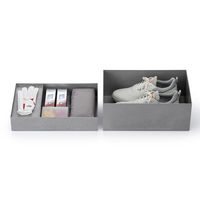 吉川国工業所 タイディアップボックス S3725（ボックス浅型） グレー TD-04_Gy 1個