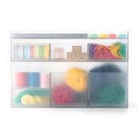 吉川国工業所 タイディアップボックス D3725（ボックス深型） クリア TD-05_Cr 1個