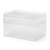 吉川国工業所 タイディアップボックス S3725（ボックス浅型） クリア TD-04_Cr 1個