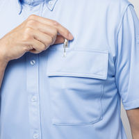 タカヤ商事 TW TWA257-38-LL 長袖BDニットシャツ サックス LL 1着（直送品）