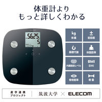 エクリア体組成計 FS01シリーズ ブラック HCS-FS01XBK エレコム 1個（直送品）