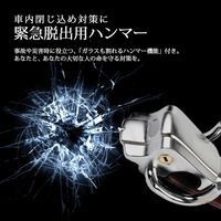 ベスト・アンサー 盗難防止 ハンドルロック レッド car-121-re 1台（直送品）