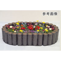 サンポリ 擬木 花壇縁石はなえ80R 200 4996645103601 1セット(10個入)（直送品）