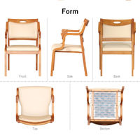 【軒先渡し】貞苅椅子製作所　Careシリーズ　高齢者向け介護イス　Care-111-AC-LB AL-G　1セット/2脚入（直送品）