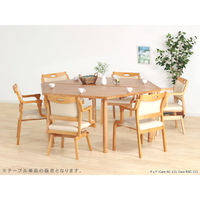 【軒先渡し】貞苅椅子製作所　高齢者施設向け木製テーブル台形　車いす対応継脚付き　TT2-K18082-LB　A脚　1台（直送品）