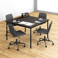 アール・エフ・ヤマカワ ラディーワークテーブル 平机 長方形 ダーク 幅1800×奥行700×高さ700mm 1台