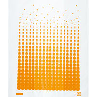 アスクル　中身が透けにくい　ケアルックデザイン　レジ袋　イエロー　8号　1セット（3000枚：100枚入×30袋）  オリジナル