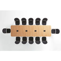 プラス ダイニングワークテーブル  幅3600×奥行1000×高さ720mm 1台（6梱包） ミーティングテーブル フリーアドレスデスク