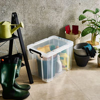 【フタ式収納】　天馬　 ロックス　660-2L　クリア　幅44.0×奥行66.0×高さ39.8cm　1箱（2個入）