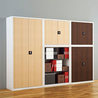 【組立設置込】Ceha A3スチール書庫 抗菌 深型スチール収納庫 5段 下置き用 オープン ライトグレー 幅880×奥行500×高さ1850mm（取寄品）